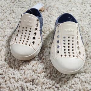 NWT Native Jefferson Bloom Size C7 Marbled Child Shoes Blue